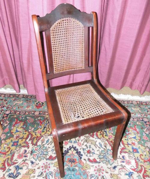 Antiker Stuhl Wiener Korbgeflecht ca. 1900 / Holzstuhl als Restaurationsobjekt im Ebay-Shop gebrauchtwaren-kw2011 aufrufen