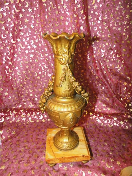 Antike Messingvase auf Marmorsockel / Frankreich / Belgien um 1900 / bronziert im Ebay-Shop gebrauchtwaren-kw2011 aufrufen