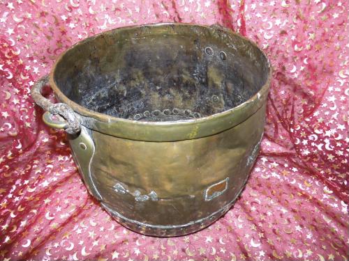 Antiker Messingkessel mit Kupferboden um 1850 / Handarbeit Belgien / rustikal im Ebay-Shop gebrauchtwaren-kw2011 aufrufen