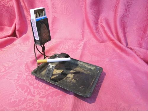 Antike Rauchergarnitur / Aschenbecher mit Streichholzhalterung / Jugendstil 1900 im Ebay-Shop gebrauchtwaren-kw2011 aufrufen